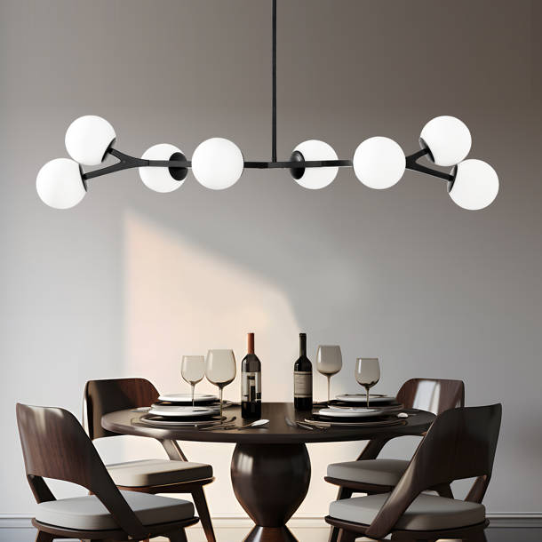 Mercer41 Mardith 8 Light Dimmable Kitchen Island Pendant & Reviews